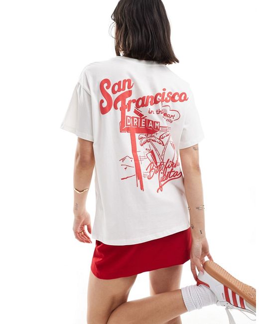 Bershka San Francisco oversized T-shirt