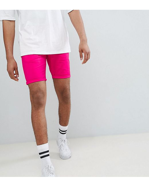 Asos Design Tall Skinny Chino Shorts Bright