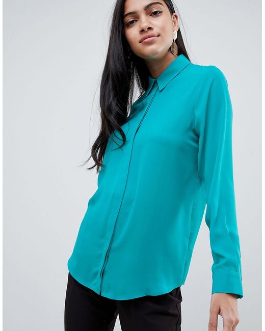 Asos Design soft long sleeve shirt-