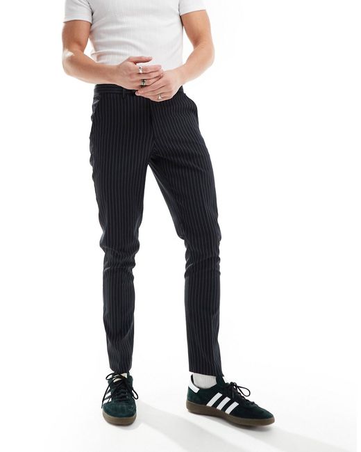Asos Design skinny pinstripe pants