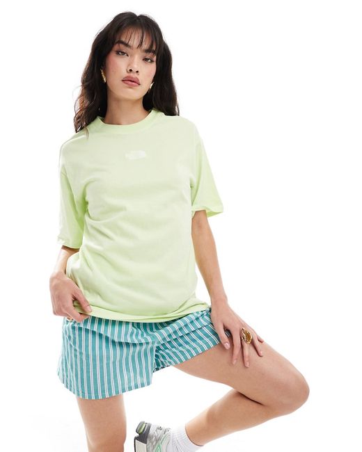 The North Face Evolution oversized T-shirt lime