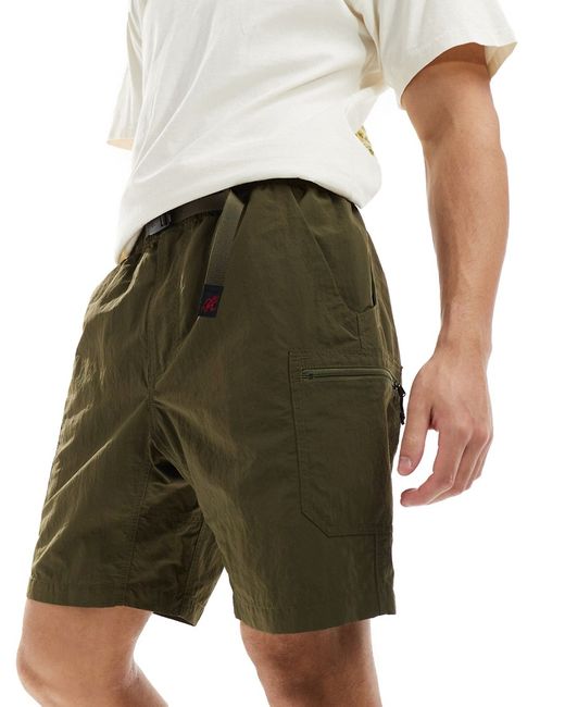 Gramicci nylon utility shorts khaki-