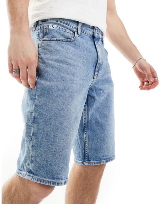 Calvin Klein Jeans regular denim shorts light wash-