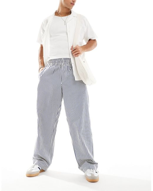 Asos Design relaxed striped pants