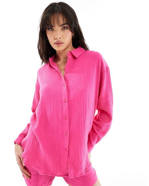 Jdy cheesecloth long sleeve shirt bright part of a set