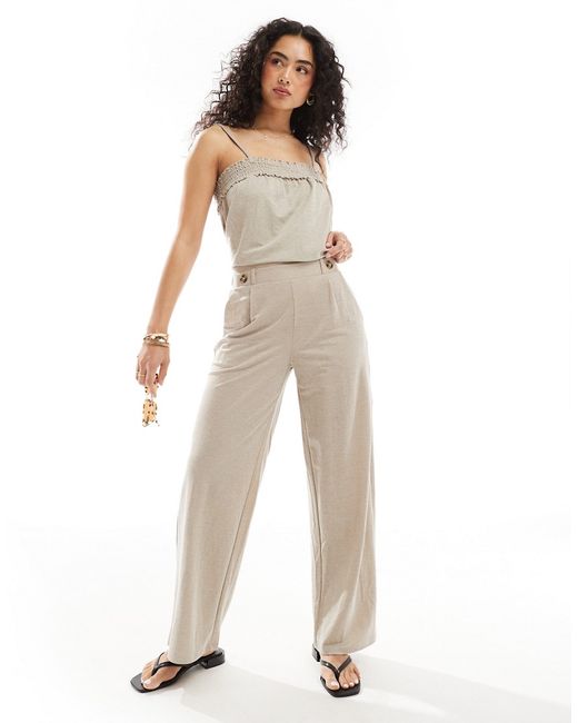 Jdy high waisted cropped wide fit pants part of a set-