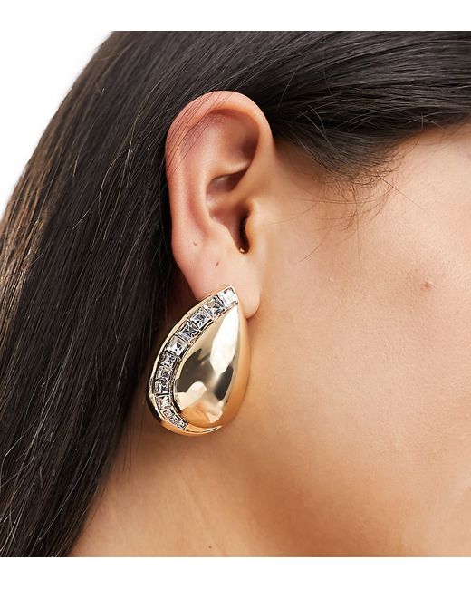 8 Other Reasons 18k plated embellished teardrop earrings