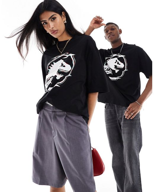 Asos Design oversized licensed t-shirt with Jurassic World logo print