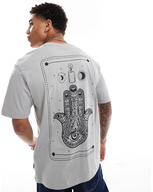Only & Sons relaxed fit T-shirt with Hamsa hand print
