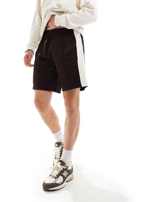 Only & Sons pull-on shorts with side stripe