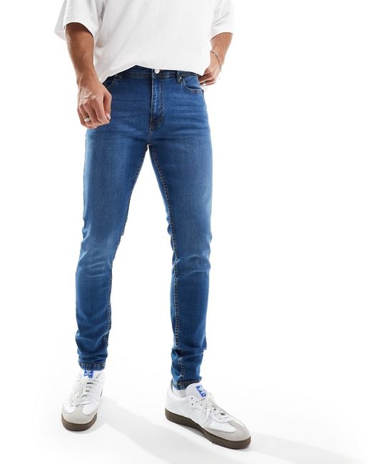 Don't Think Twice DTT stretch skinny fit jeans mid
