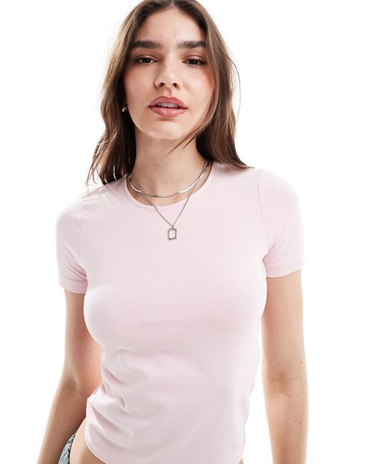 Asos Design fitted cropped t-shirt washed
