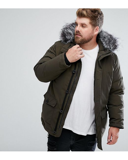 Devils Advocate PLUS Premium Parka With Japanese Faux Fur Hood Coat