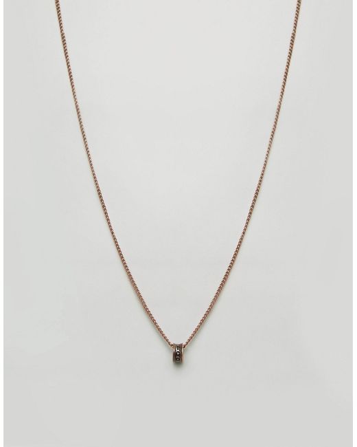Icon Brand Ringlet Chain Necklace In Copper Copper