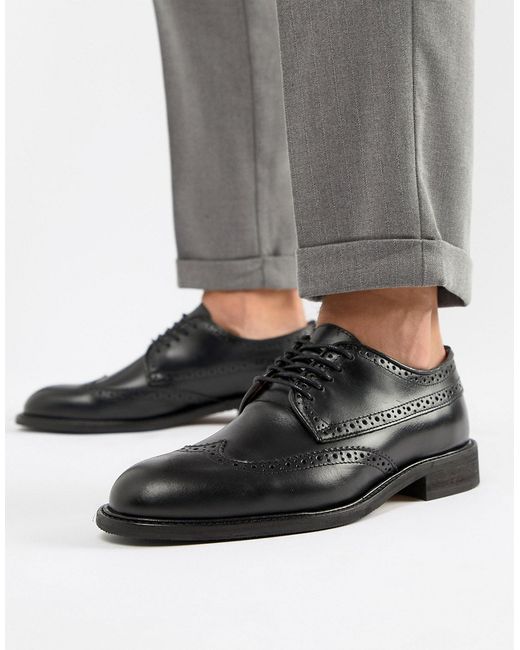 Selected Homme Leather Brogue Shoe