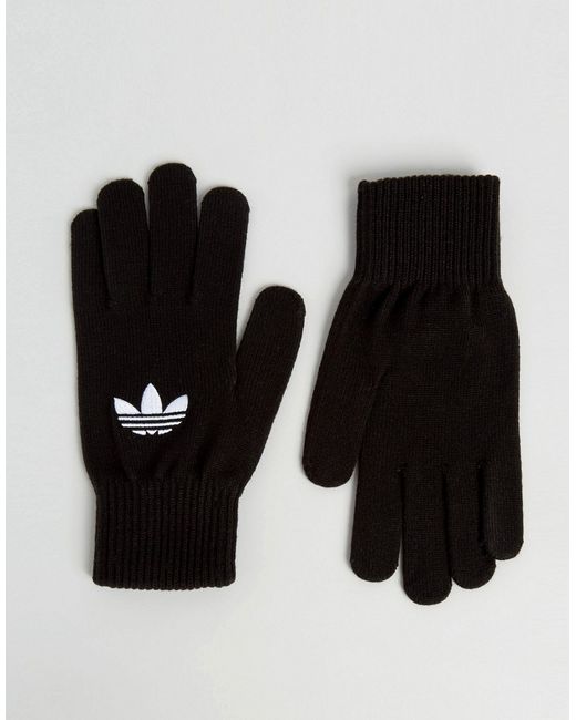 Adidas Originals Trefoil Logo Gloves In AY9338