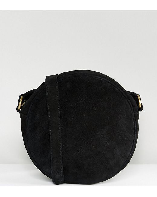 Reclaimed Vintage Inspired Suede Round Cross Body Bag
