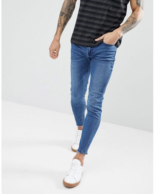 Only & Sons Skinny Jeans With Open Hems