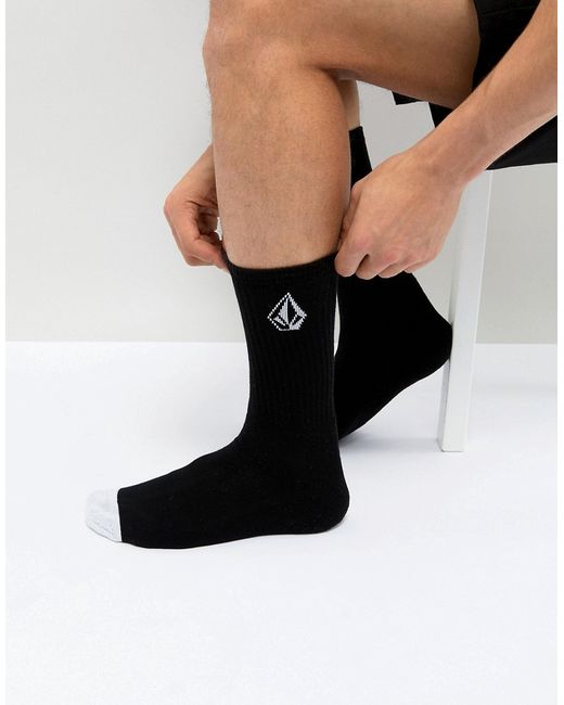 Volcom Socks With Stone Logo In