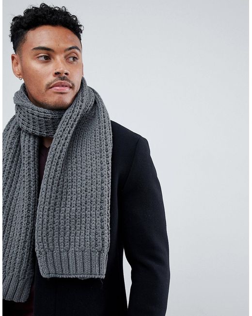 Asos Design knitted scarf in recycled polyester