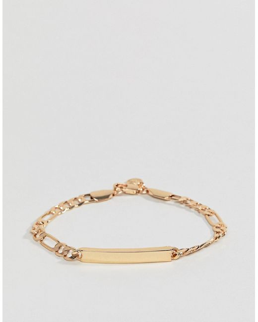 Chained & Able Figaro id bracelet in