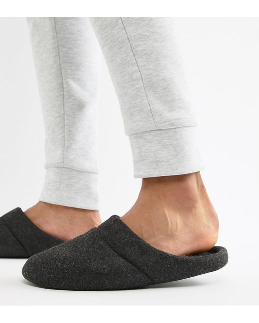 Asos Design slip on slippers in marl