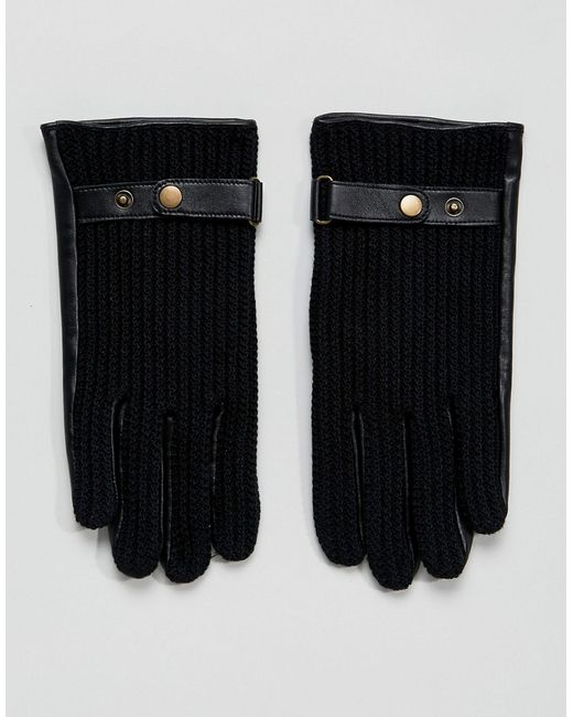 Asos Leather Driving Gloves In