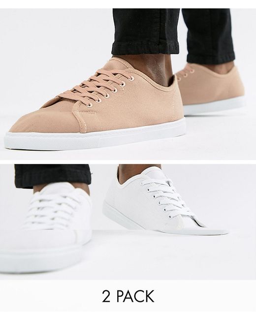 Truffle Collection 2 Pack Lace Up Sneakers