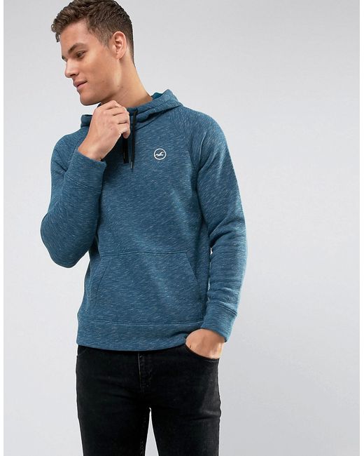 Hollister Overhead Hoodie Athletic Icon Logo in Marl