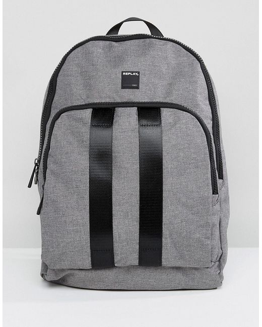 Replay Double Strap Logo Backpack
