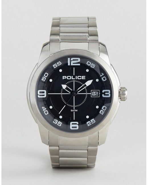 Police Sniper Stainless Steel Bracelet With Dial