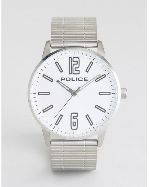 Police Esquire Stainless Steel Bracelet Watch With Dial