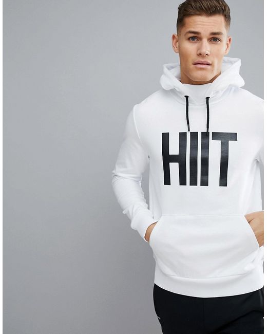 Hiit Hoodie With Print And Front Pocket In