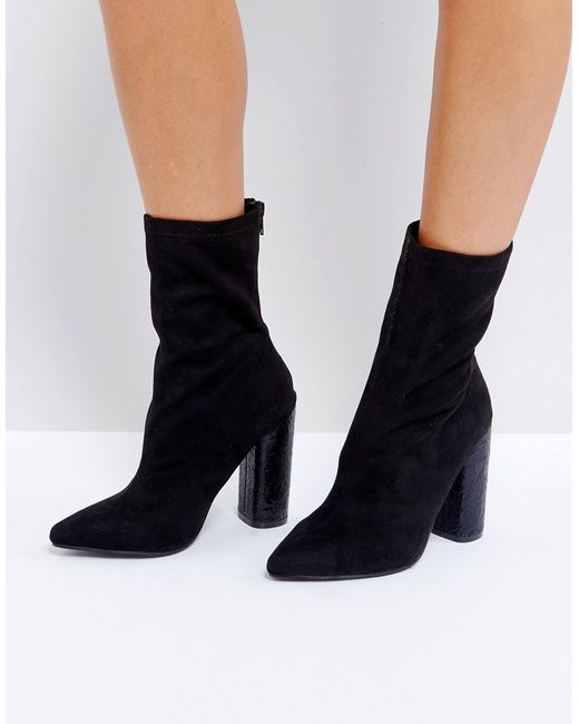 Public Desire Universe Crackled Heeled Ankle Boots