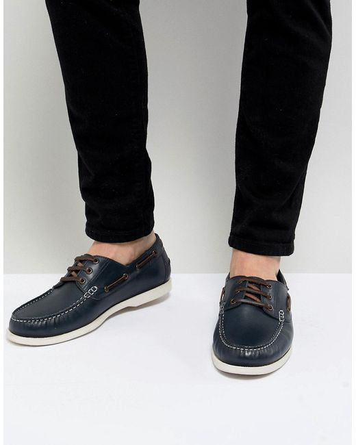 Kurt Geiger London Leather Boat Shoes In