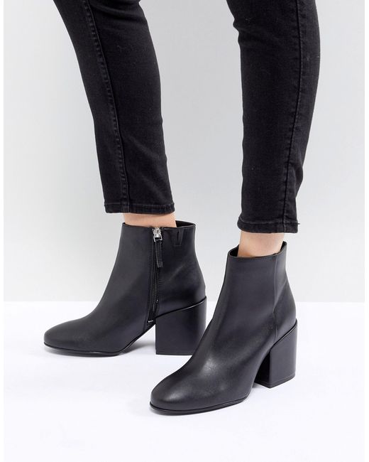 Pull & Bear Pointed Toe Heeled Ankle Boot