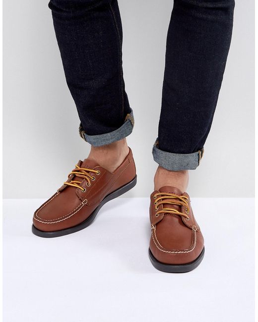 Eastland Falmouth Leather Boat Shoes in Tan