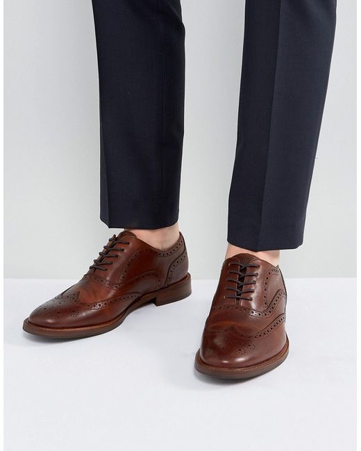 Aldo Bartolello Leather Brogue Shoes In