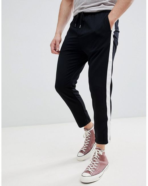 Pull & Bear Pants With Side Stripe In