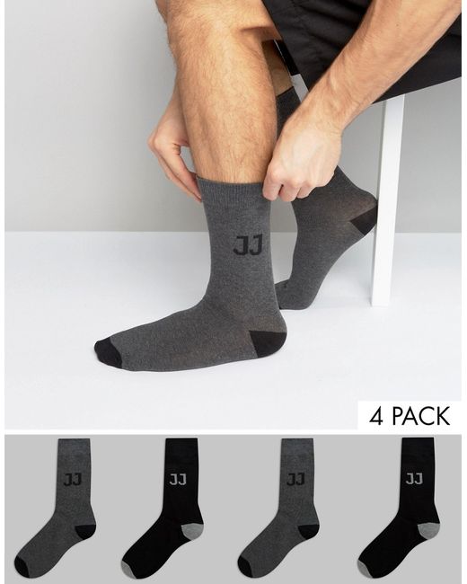 Jack & Jones Socks 4 Pack JJ Logo