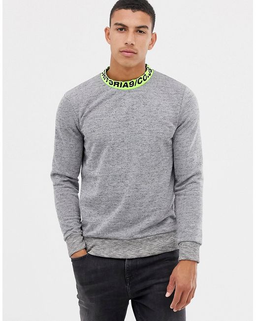 Jack & Jones Core Sweater With Neckline Logo