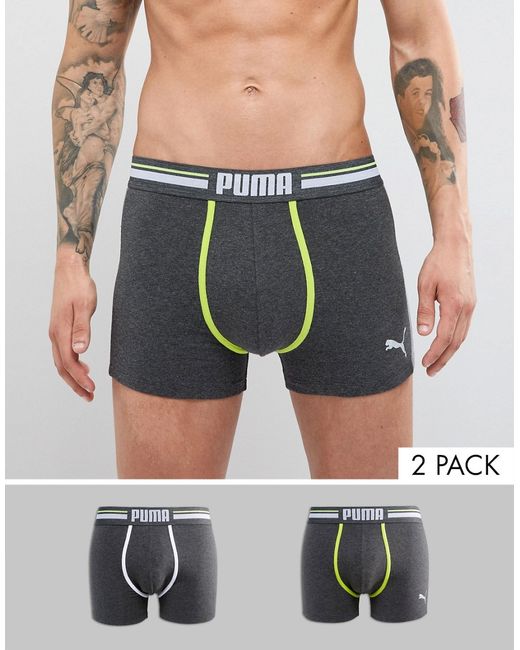 Puma 2 Pack Color Contrast Boxers