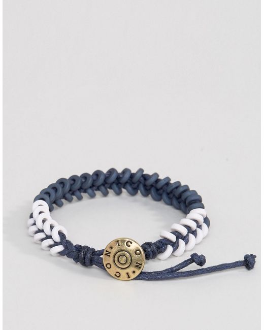 Icon Brand Plaited Woven Bracelet In