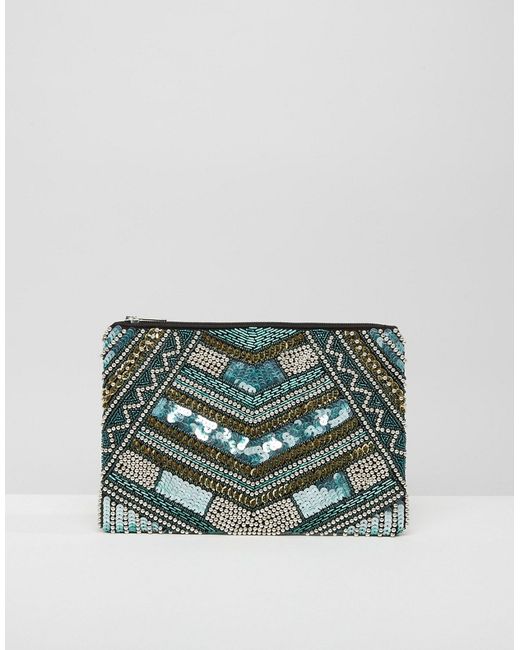 Little Mistress Sequin and Embellished Clutch