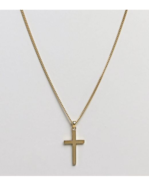 Serge DeNimes Cross Necklace Sterling With 14K Plating