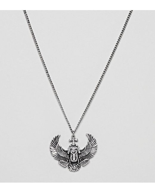 Reclaimed Vintage Inspired Bird Pendant Necklace In Exclusive To