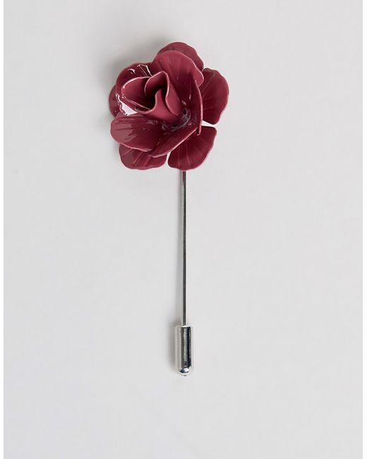 Twisted Tailor rose lapel pin in