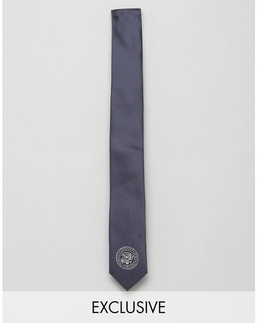 Reclaimed Vintage Inspired Tie With Ramones Logo
