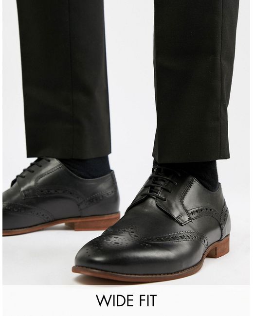 KG Kurt Geiger Wide Fit Brogues In Leather