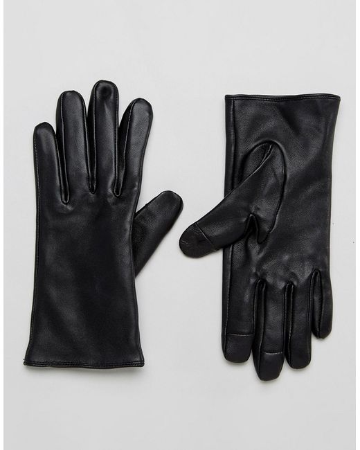 Asos Plain Leather Gloves